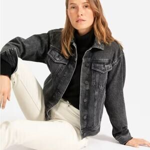 Everlane | Women’s The Denim Jacket Black Acid Washed Jean Casual Classic XS